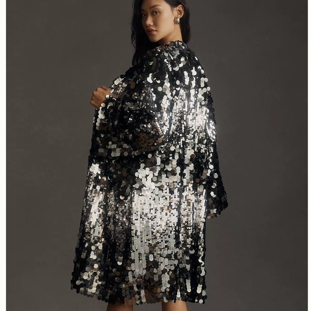 Sequin Duster Jacket